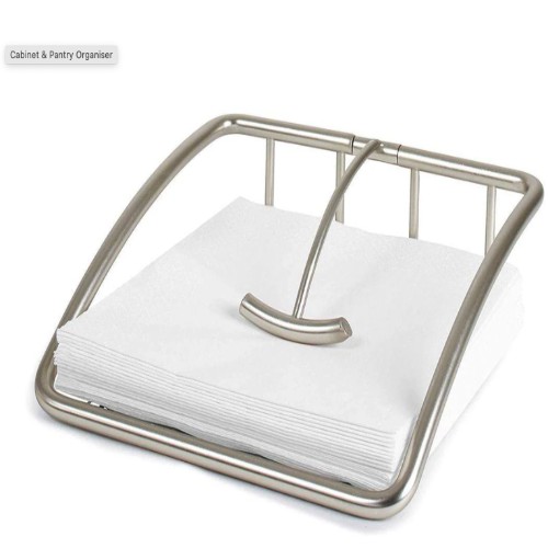 Euro Napkin Holder Satin Steel